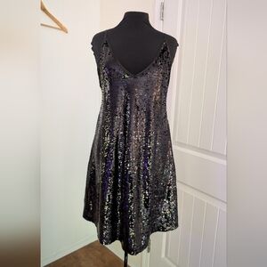 💜 3/$30 - Harlow Black Sequin Mini Dress